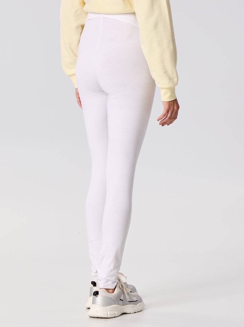 Legging lungo senza cuciture Bianco - Kiabi