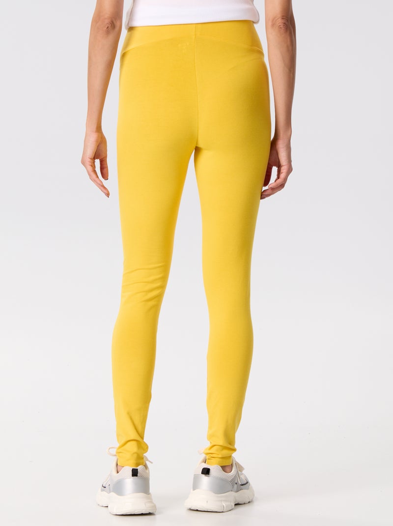 Legging lungo senza cuciture Giallo - Kiabi