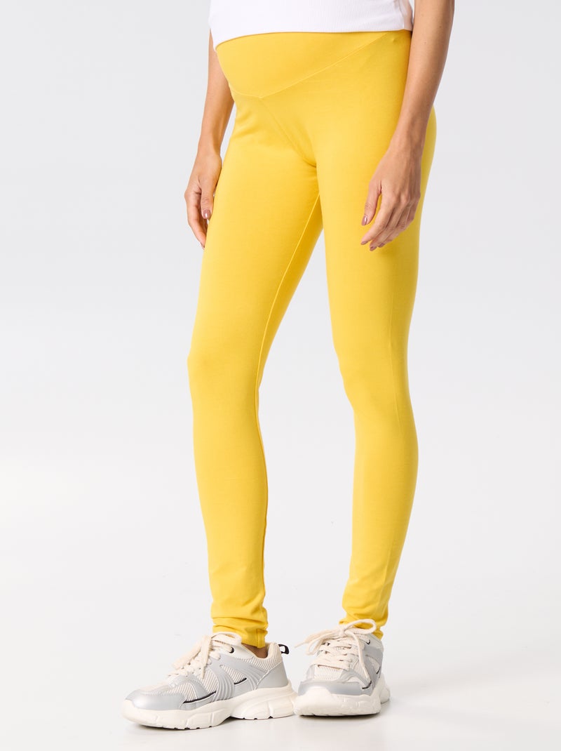 Legging lungo senza cuciture Giallo - Kiabi