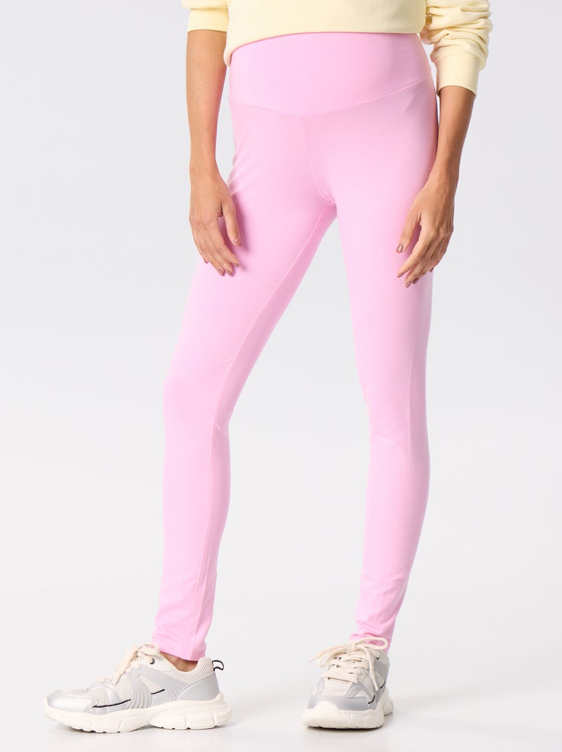 Legging lungo senza cuciture Rosa - Kiabi