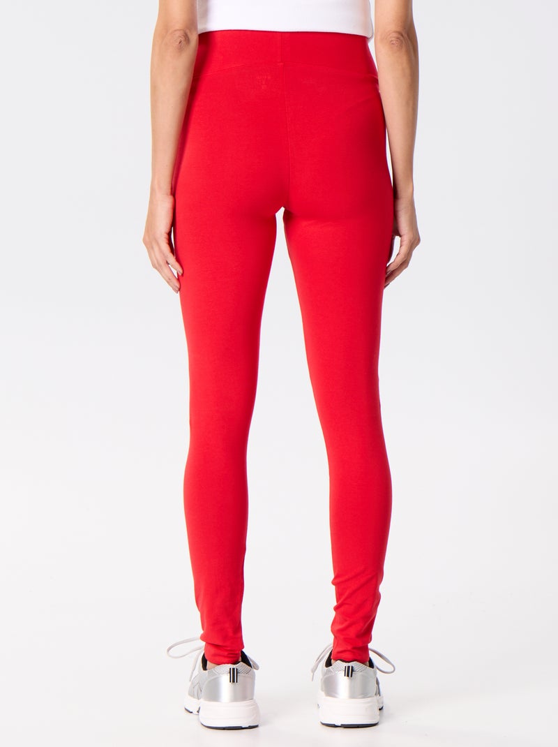 Legging lungo senza cuciture Rosso - Kiabi