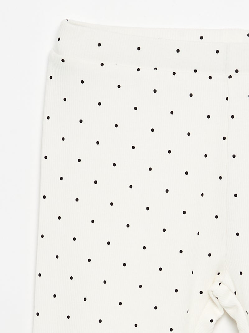 Legging lungo stampato Bianco - Kiabi