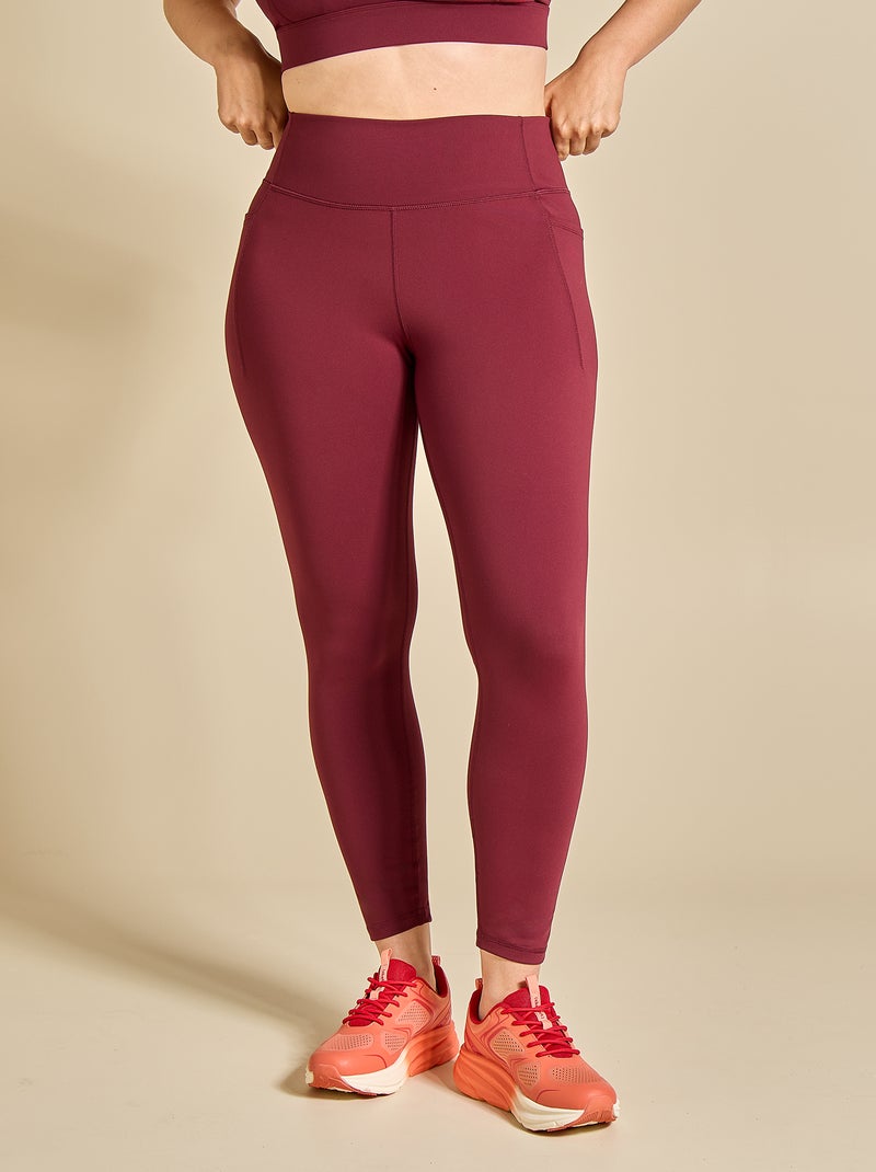 Legging sportivi con tasche - (ekstract) Bordeaux - Kiabi