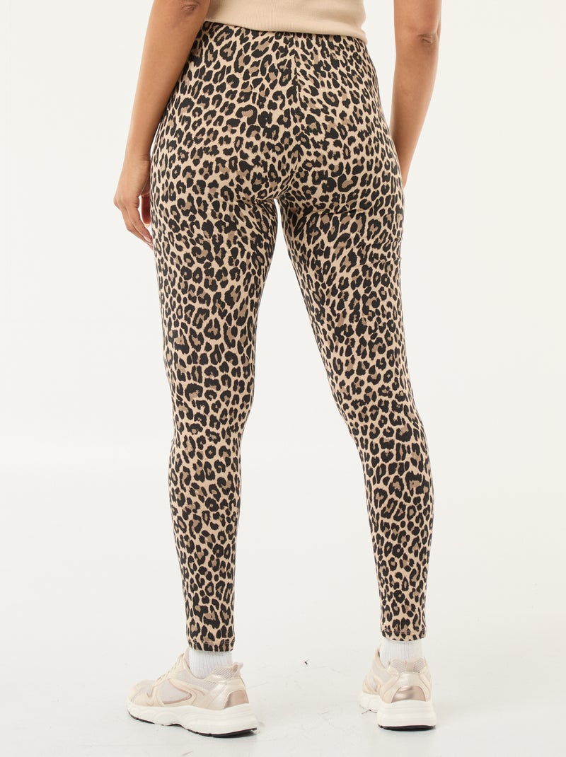 Legging stampato fantasia da donna Beige - Kiabi