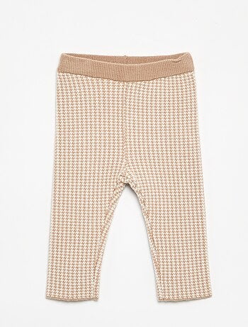 Leggings stampati in maglia compatta