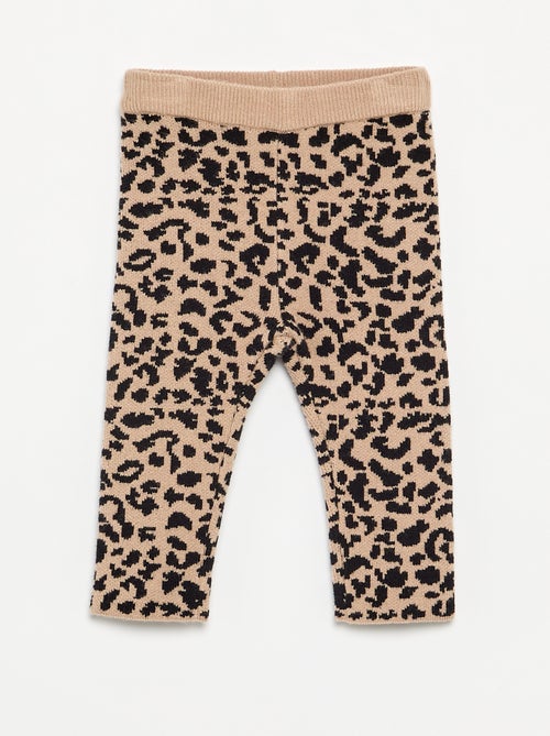 Legging stampato in maglia compatta - Kiabi