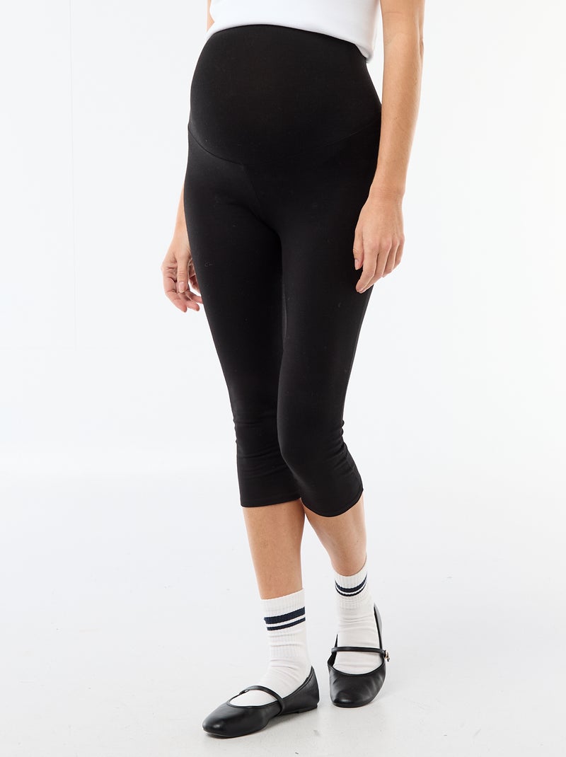 Leggings 7/8 gravidanza Nero - Kiabi