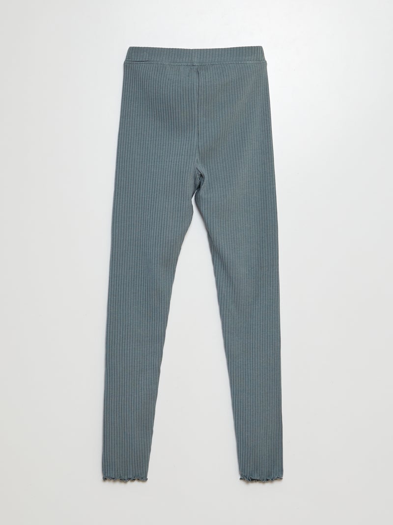 Leggings a coste BLU - Kiabi