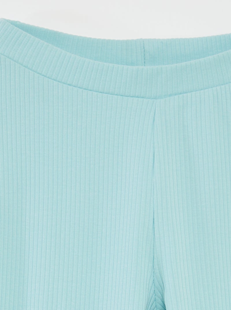 Leggings a coste BLU - Kiabi