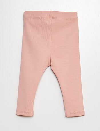 Leggings a coste con bottoni