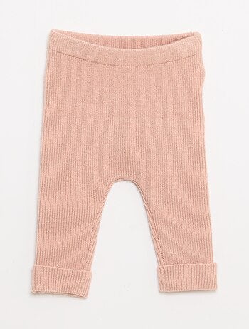 Leggings a coste con bottoni