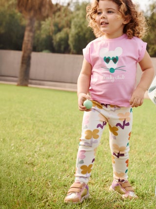 Leggings a coste con motivo -  Grafik Edition