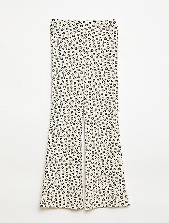 Leggings a coste con motivo