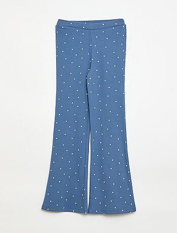 Leggings a coste con motivo
