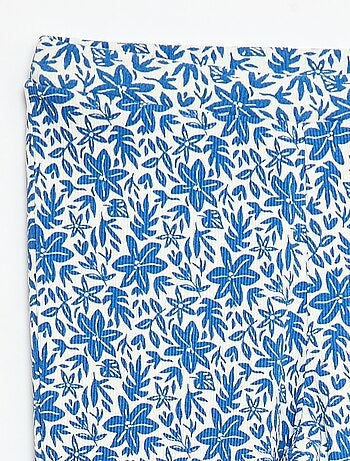 Leggings a coste con motivo