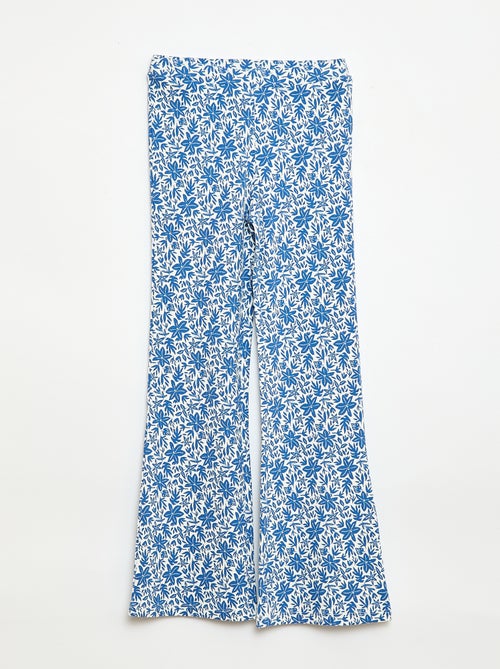 Leggings a coste con motivo - Kiabi Leggings a coste con motivo - Kiabi