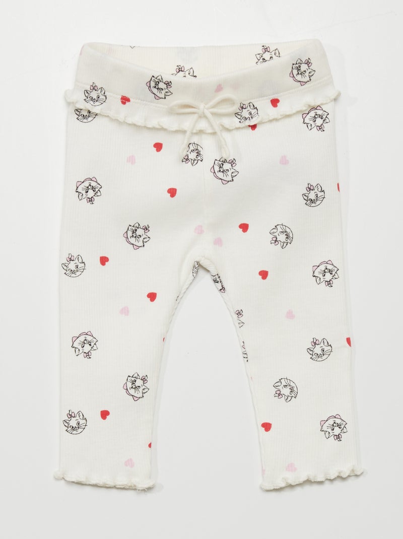Leggings a coste 'Disney' BIANCO - Kiabi