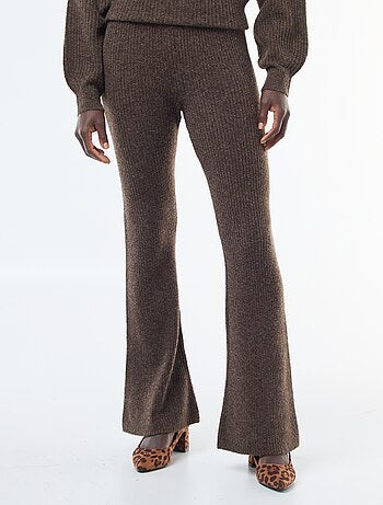 Leggings a coste in materiale soffice