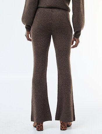 Leggings a coste in materiale soffice