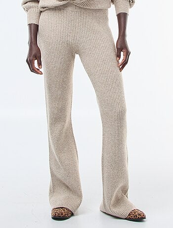 Leggings a coste in materiale soffice