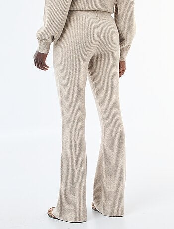 Leggings a coste in materiale soffice