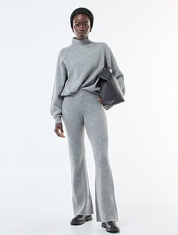 Leggings a coste in materiale soffice