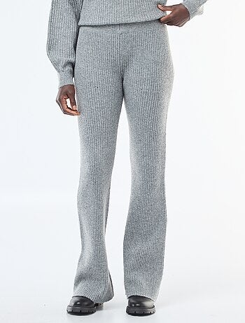 Leggings a coste in materiale soffice