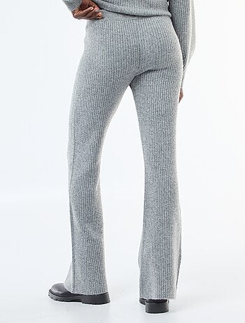 Leggings a coste in materiale soffice