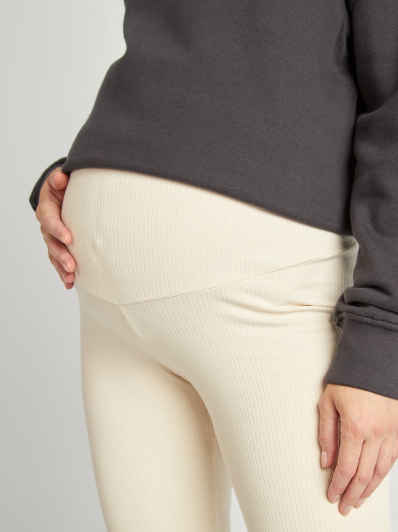 Leggings a coste premaman BEIGE - Kiabi