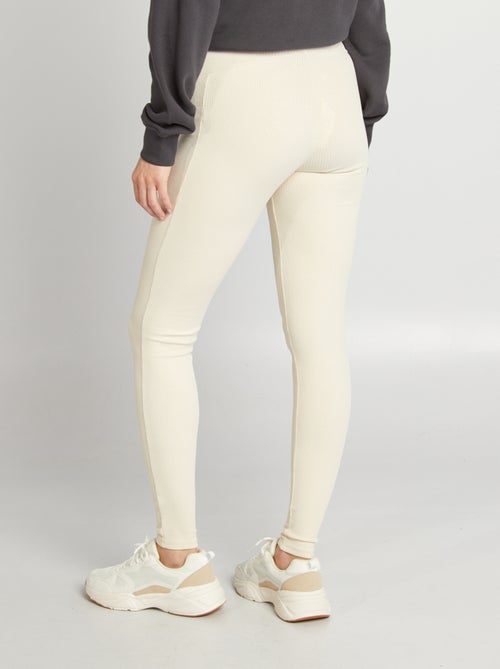 Leggings a coste premaman - Kiabi