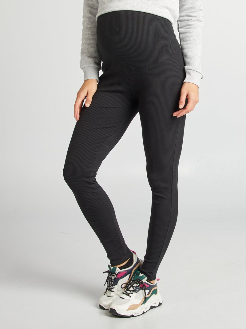 Leggings a coste premaman NERO - Kiabi