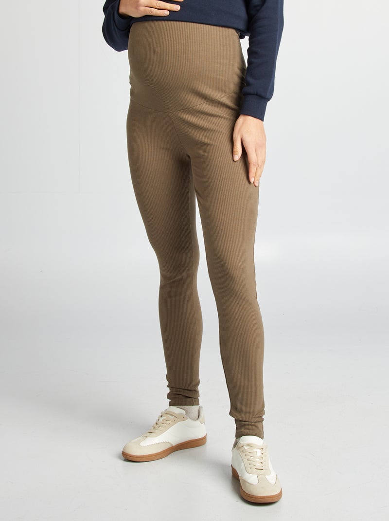 Leggings a coste premaman VERDE - Kiabi