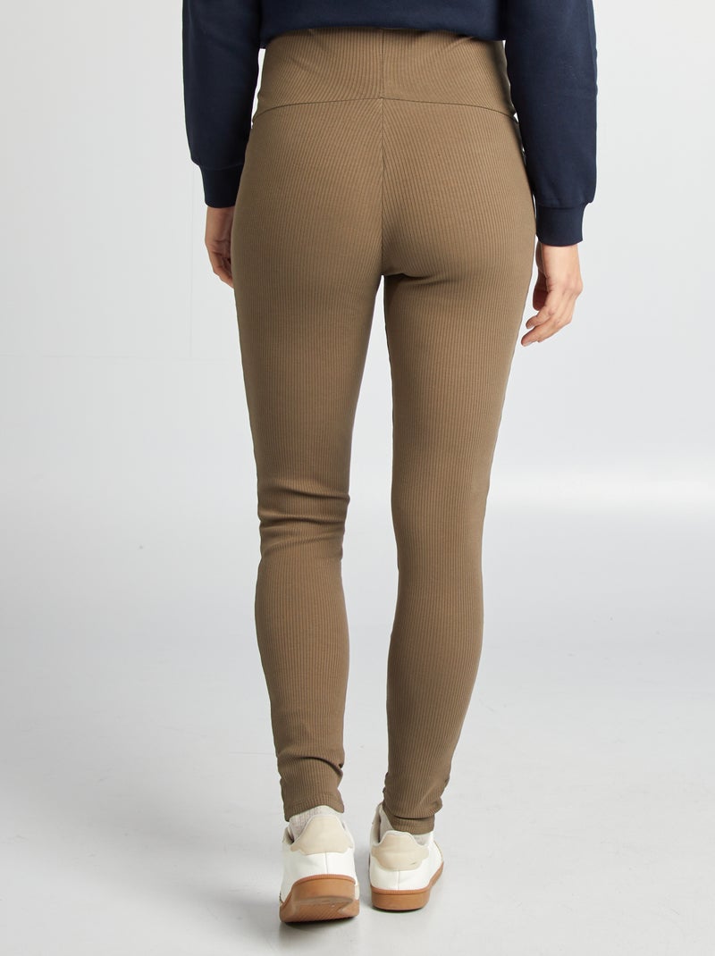 Leggings a coste premaman VERDE - Kiabi