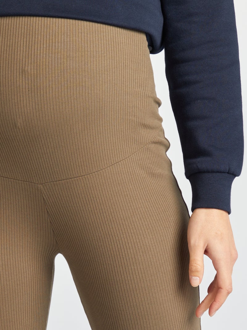 Leggings a coste premaman VERDE - Kiabi