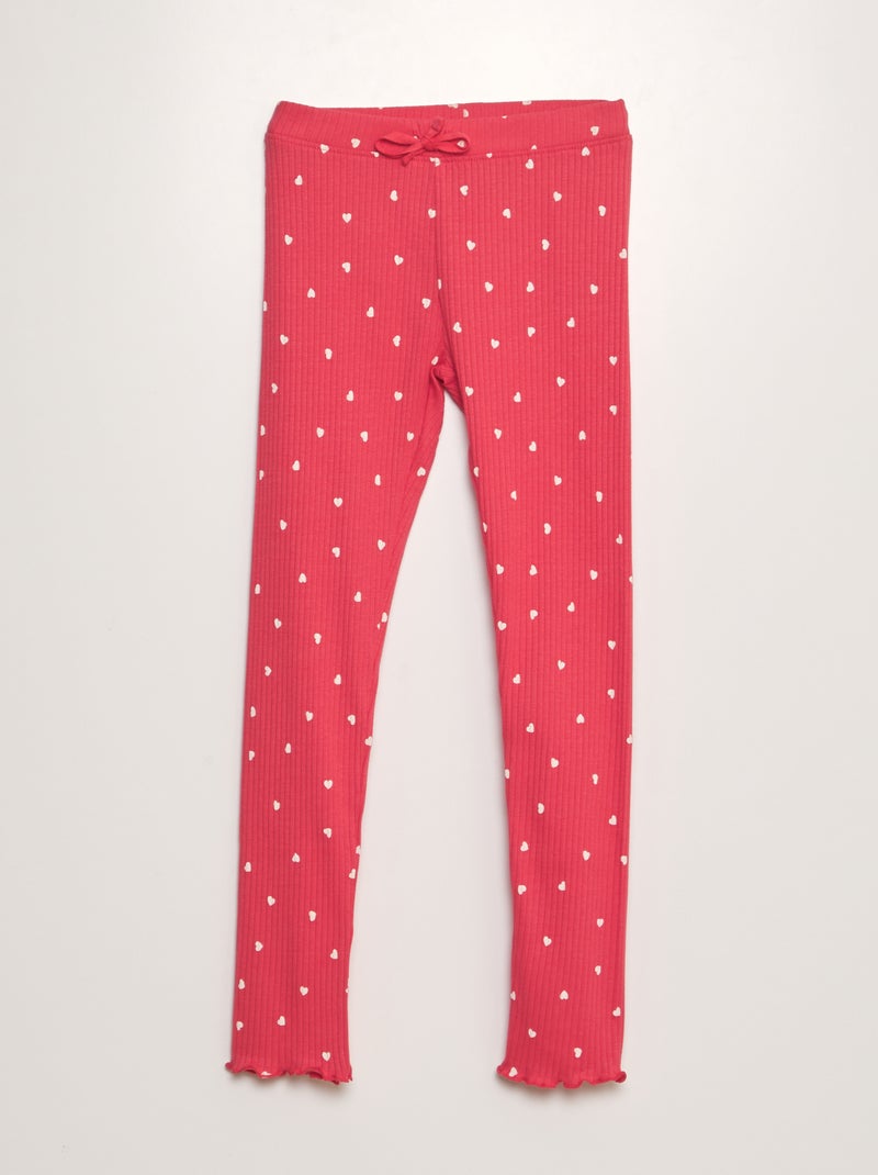 Leggings a coste ROSSO - Kiabi