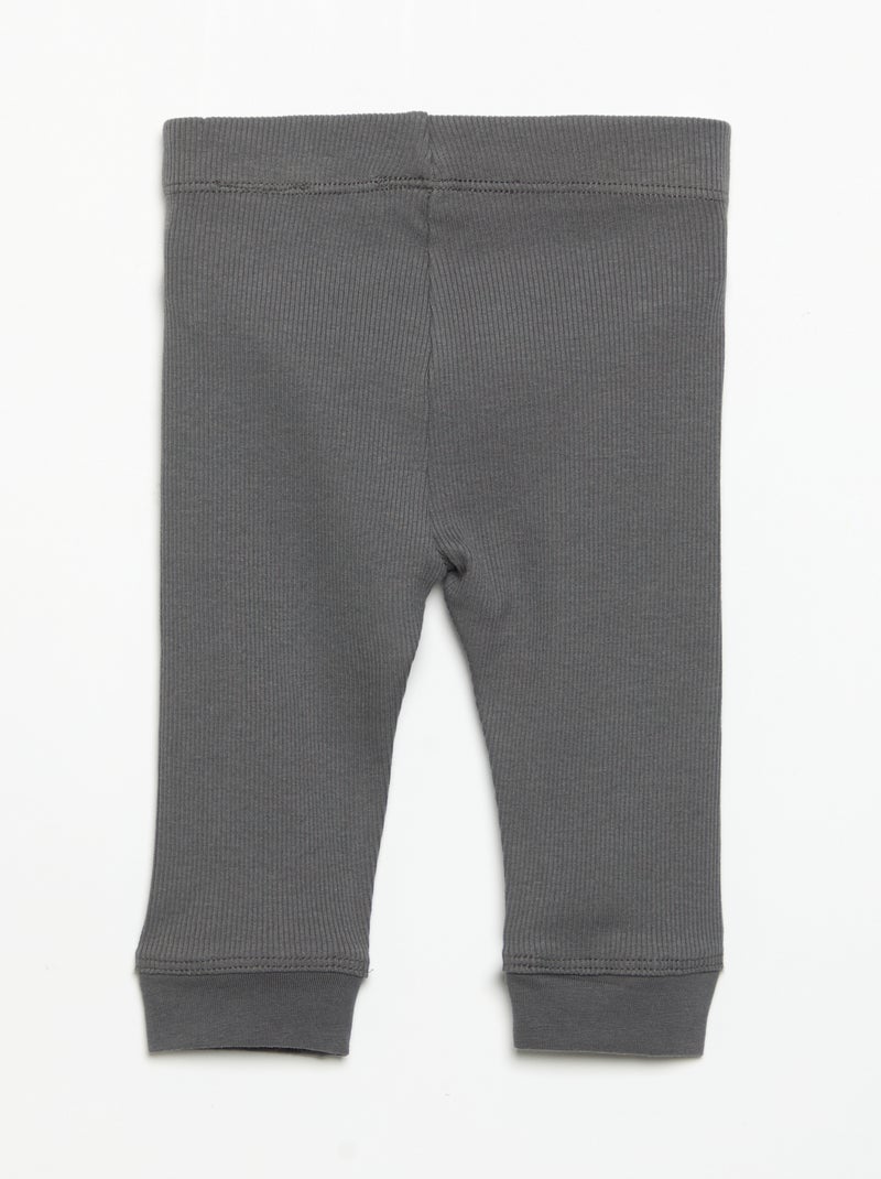 Leggings a costine Grigio - Kiabi