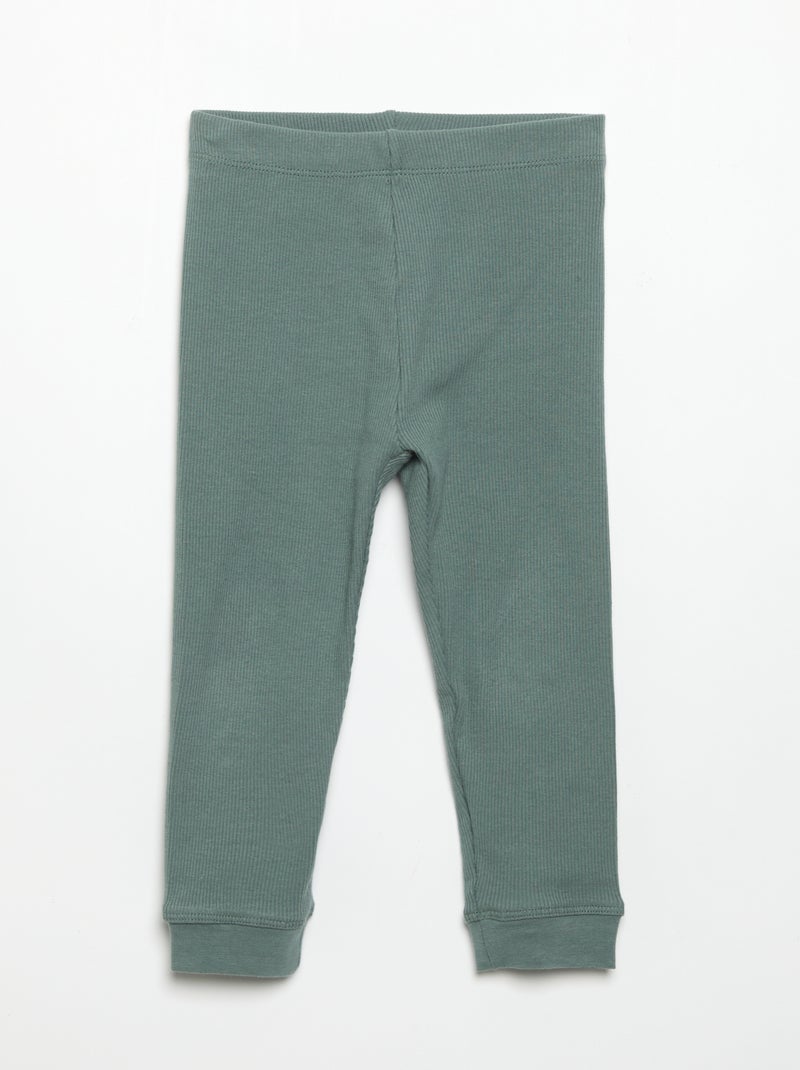 Leggings a costine Verde - Kiabi