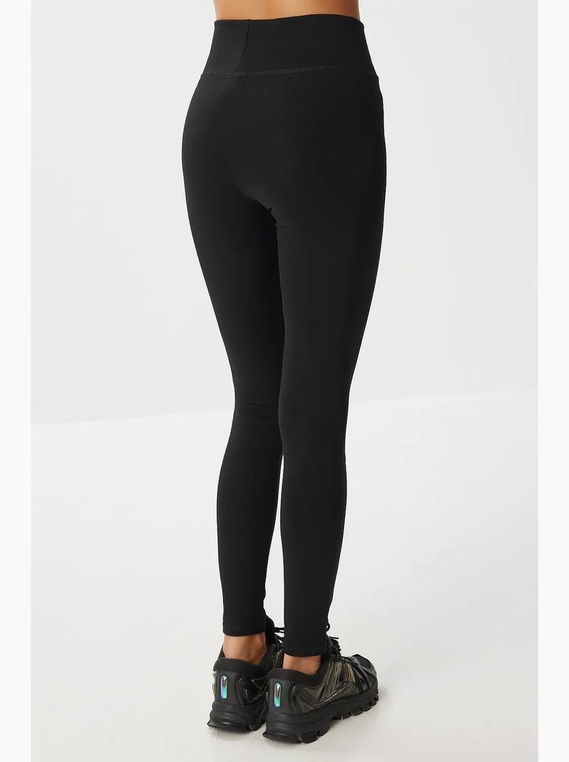 Leggings a vita alta slim fit pull-on istanbul Nero - Kiabi