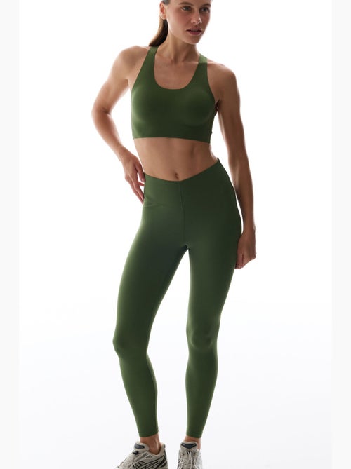 Leggings a vita alta, taglio a v, sostegno medio penti - Kiabi Leggings a vita alta, taglio a v, sostegno medio penti - Kiabi