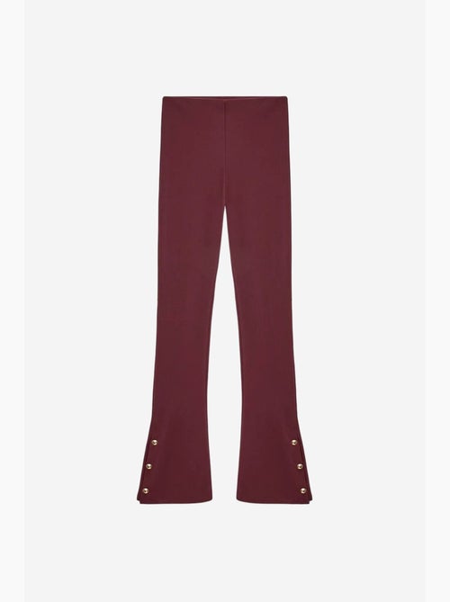 Leggings a zampa a vita alta con dettaglio bottoni dilvin - Kiabi Leggings a zampa a vita alta con dettaglio bottoni dilvin - Kiabi