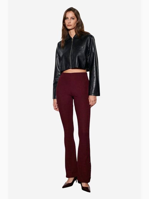 Leggings a zampa a vita alta con dettaglio bottoni dilvin - Kiabi Leggings a zampa a vita alta con dettaglio bottoni dilvin - Kiabi