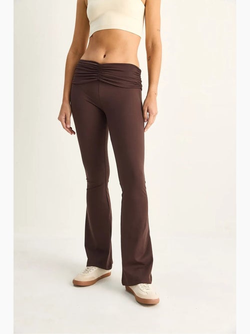 Leggings a zampa a vita alta lucci - Kiabi Leggings a zampa a vita alta lucci - Kiabi