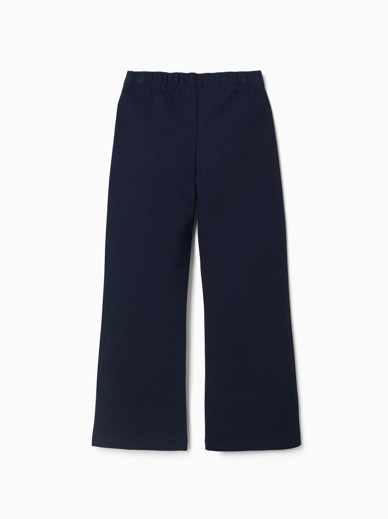Leggings a zampa in maglia Roma Blu scuro - Kiabi