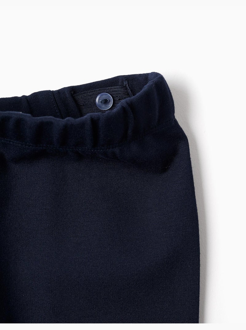 Leggings a zampa in maglia Roma Blu scuro - Kiabi