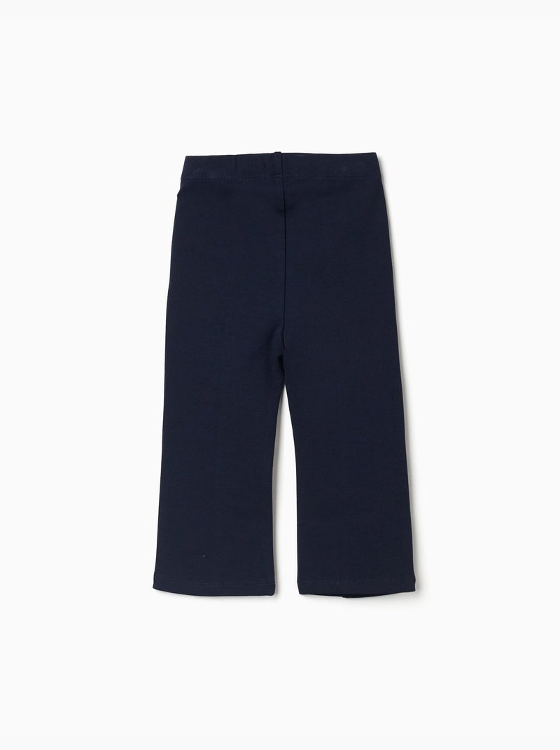 Leggings a zampa in maglia Roma Blu scuro - Kiabi