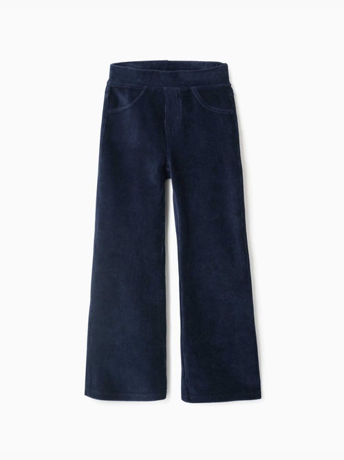 Leggings a zampa in velluto a coste con cintura elastica - Kiabi Leggings a zampa in velluto a coste con cintura elastica - Kiabi