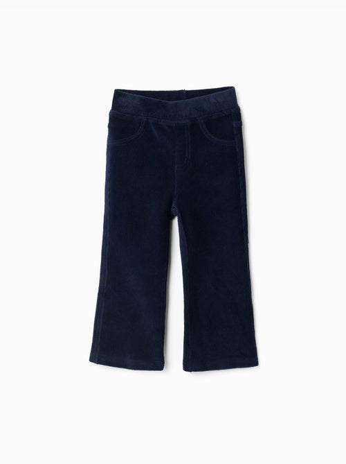Leggings a zampa in velluto a coste con cintura elastica - Kiabi Leggings a zampa in velluto a coste con cintura elastica - Kiabi