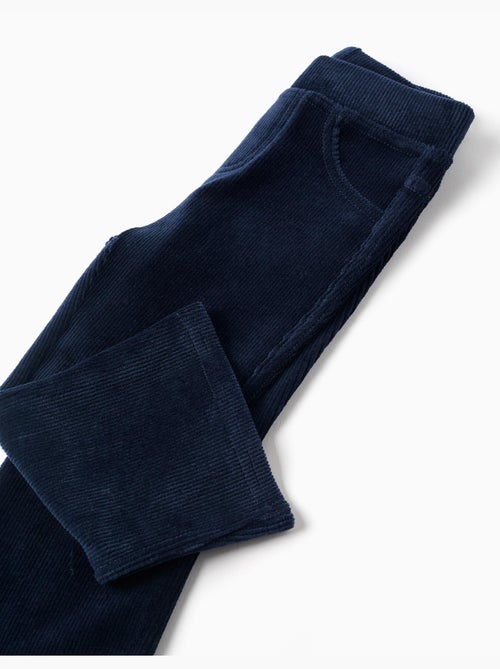 Leggings a zampa in velluto a coste con cintura elastica - Kiabi Leggings a zampa in velluto a coste con cintura elastica - Kiabi