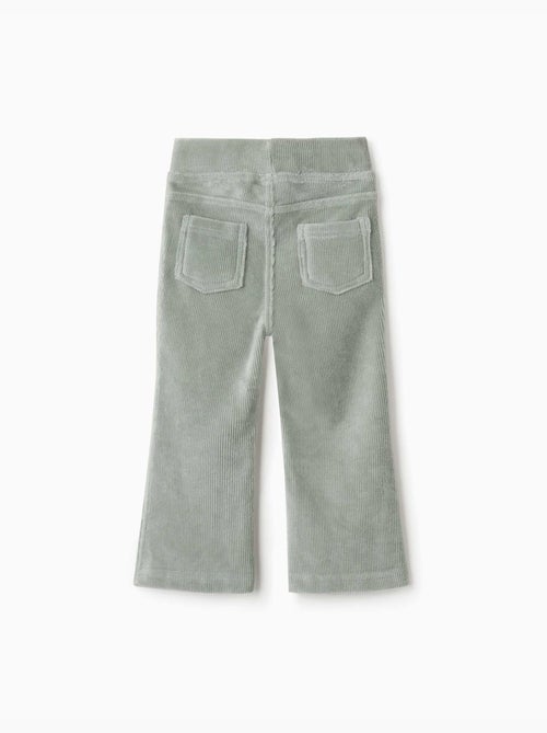 Leggings a zampa in velluto a coste con cintura elastica - Kiabi Leggings a zampa in velluto a coste con cintura elastica - Kiabi