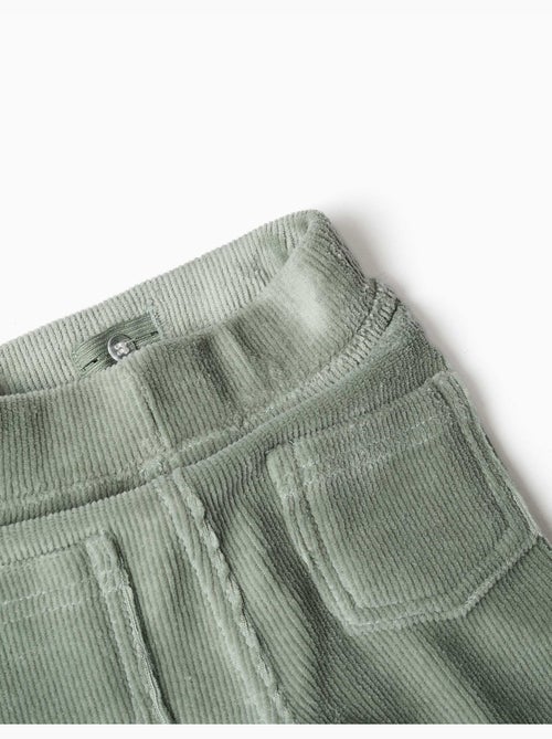 Leggings a zampa in velluto a coste con cintura elastica - Kiabi Leggings a zampa in velluto a coste con cintura elastica - Kiabi